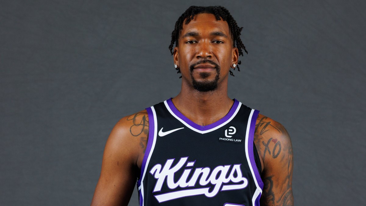 Malik Monk, durante el media day con los Sacramento Kings.