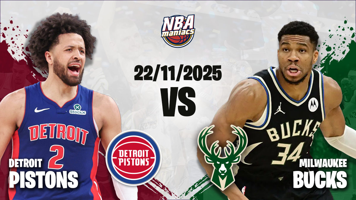 Previa Bucks vs Pistons 22 noviembre 2025