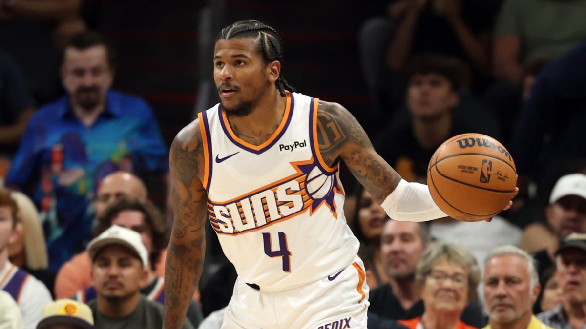 Jalen Green, jugando un partido con los Phoenix Suns.