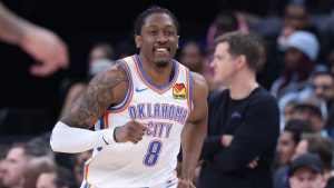 Jalen Williams en el último partido de los Thunder.