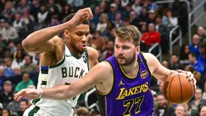 Luka Doncic y Giannis Antetokounmpo lideran la primera votación del All-Star.