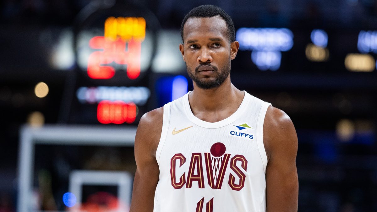 Evan Mobley, durante un partido de la temporada NBA 2025-26 con los Cleveland Cavaliers.