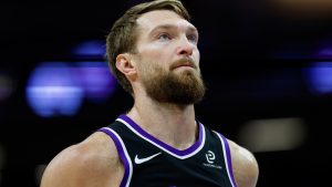 Domantas Sabonis, durante un partido de la temporada 2025-26 de la NBA.