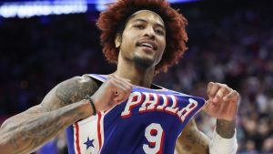 Kelly Oubre Jr., durante un partido con los Philadelphia 76ers.