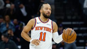 Jalen Brunson, durante el partido contra los Sacramento Kings.