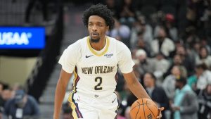 Herbert Jones, durante un partido con los New Orleans Pelicans.