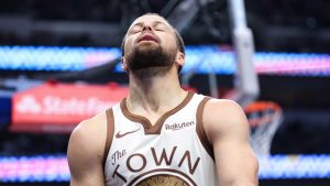 Stephen Curry, durante el partido contra Dallas Mavericks.