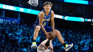 Mac McClung durante su último concurso de mates.