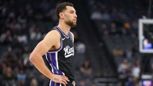Zach LaVine, durante un partido con los Sacramento Kings en la temporada 2025-26.