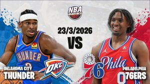 Previa 76ers vs Thunder 23 marzo 2026