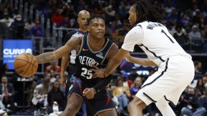 Imagen del partido entre Detroit Pistons y Brooklyn Nets en marzo de 2026.