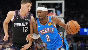 Shai Gilgeous-Alexander, durante el Game 3 contra los Phoenix Suns.