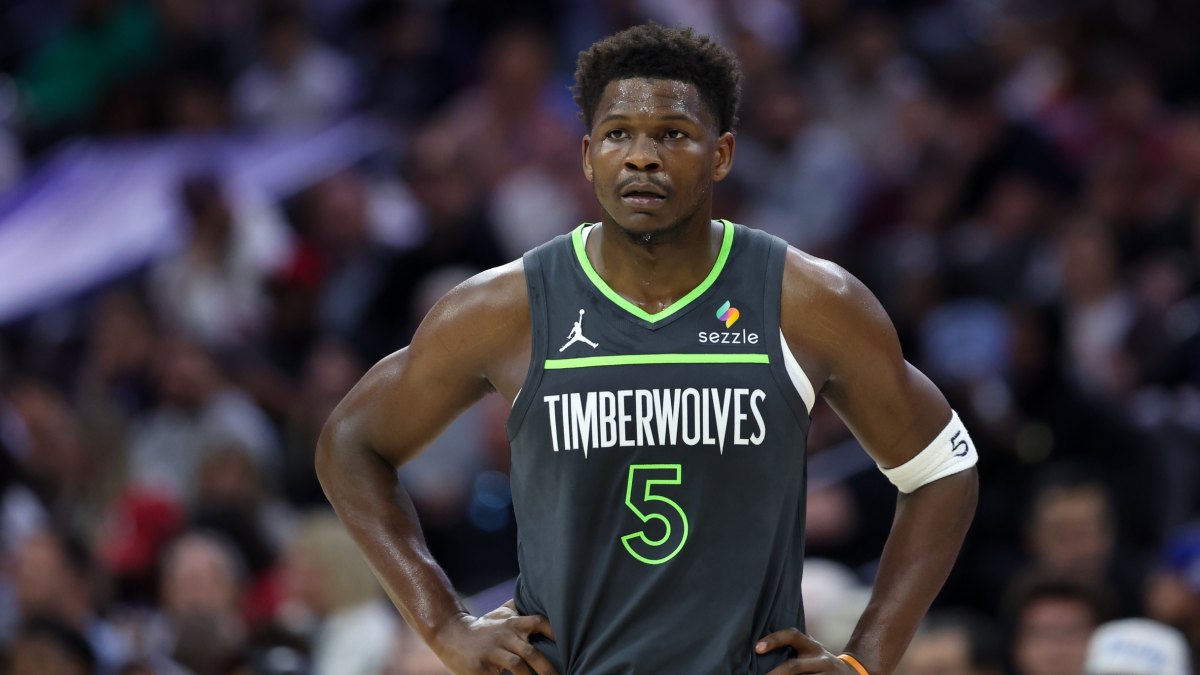 Anthony Edwards, disputando un partido con los Minnesota Timberwolves.