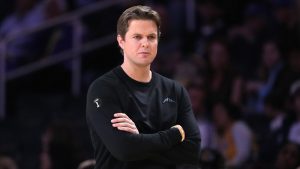 Will Hardy, dirigiendo un partido de los Utah Jazz.