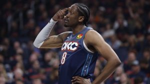 Jalen Williams, durante un partido con los Oklahoma City Thunder.