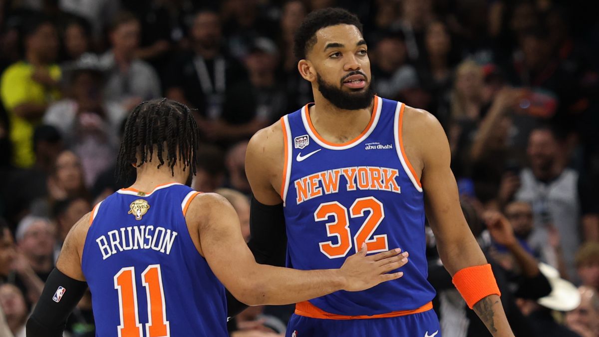 Karl-Anthony Towns, durante las Finales NBA de 2026.
