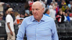 Steve Ballmer, durante un partido de los Clippers.