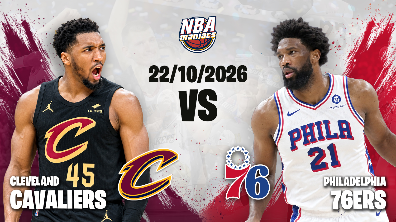 Los 76ers reciben a los Cavaliers en el inicio de la temporada NBA