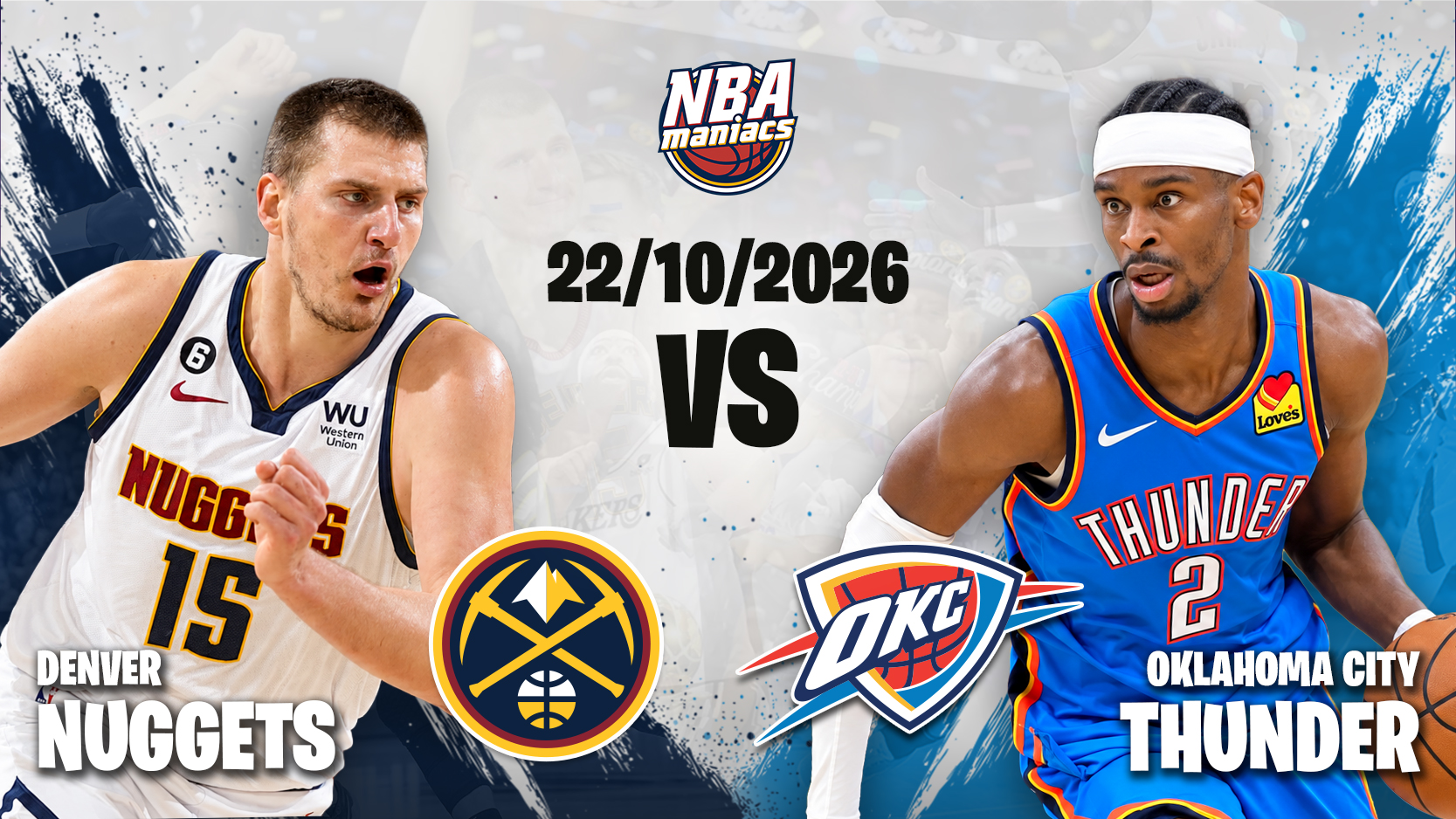 Thunder se enfrenta a Nuggets en su debut de la temporada