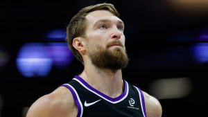 Domantas Sabonis, durante un partido de los Sacramento Kings.